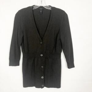 Ann Taylor Cardigan Womens Small Wool Blend Stretch Career Academia Office Siren